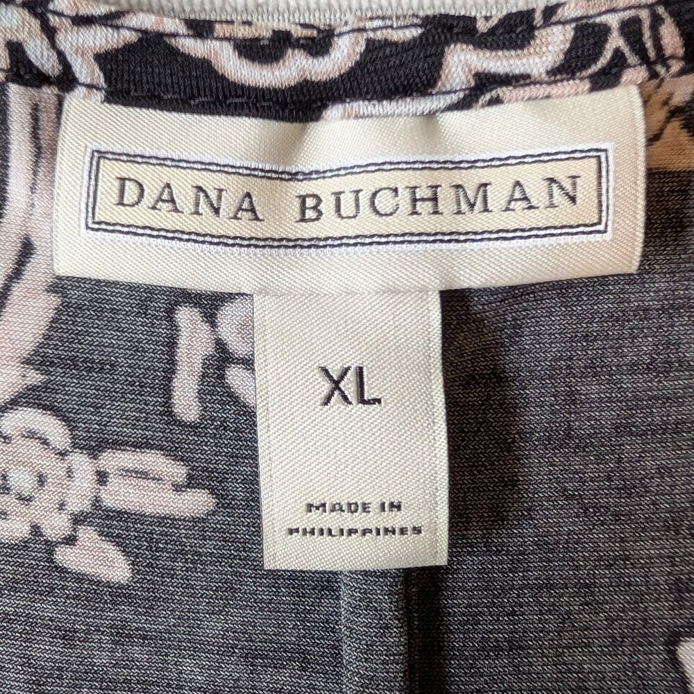 Dana Buchman sleeveless a-line shift dress paisley print XL EUC - Picture 9 of 11